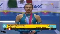 Medalla de Oro - Cynthia Valdez en Gimnasia Rítmica Clavas (Panamericanos Guadalajara 2011)