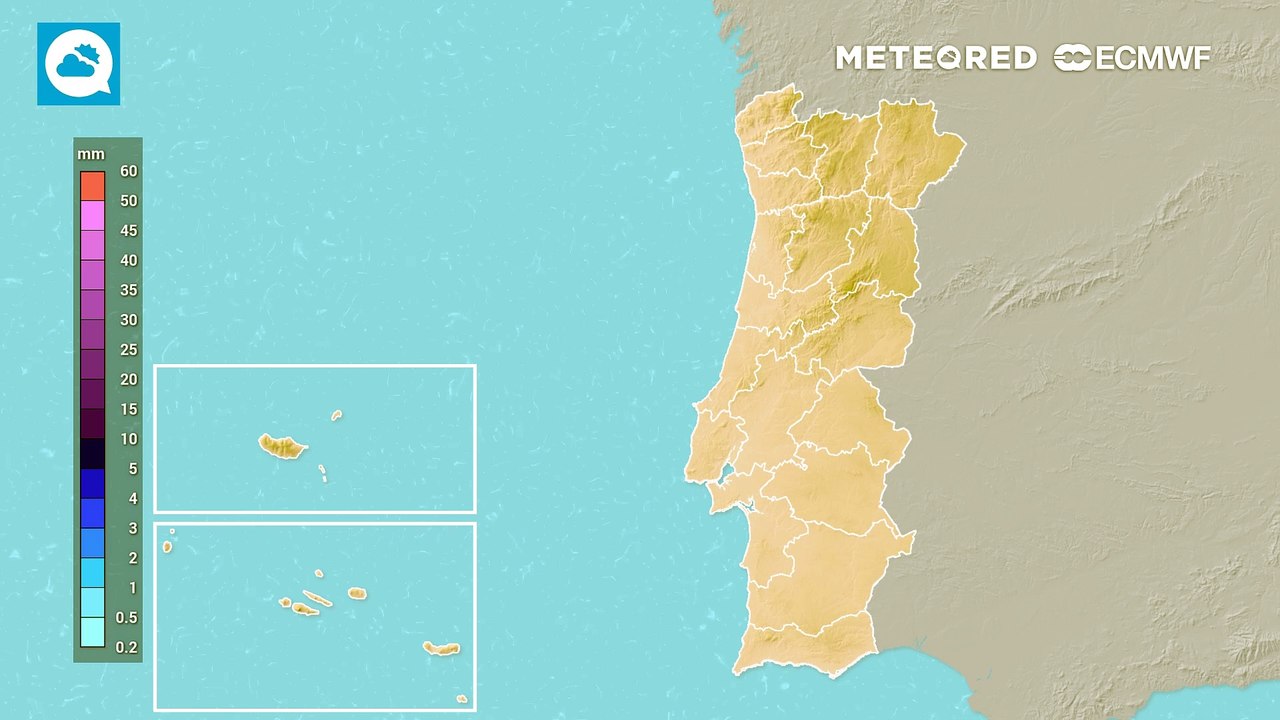 Em poucas horas uma gota fria deixará aguaceiros de lama e trovoada em Portugal continental