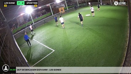 But de BENJAMIN GIOVANNI - LES GONES