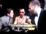Entrevista a Juan Manuel Marquez Despues de la Pelea con Manny Pacquiao nov