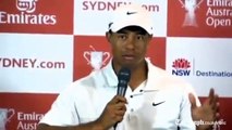 Tiger Woods Feliz con el Open de Australia