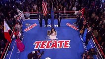 Thia Megia  Star Spangled Banner Pacquiao vs Marquez Boxing