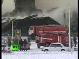 Cae Techo durante Incendio en Rusia