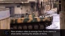 Tanques en las calles de Homs