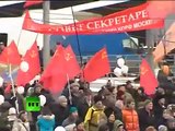 Manifestación en Moscú  votaciónes fraudolentas de protesta