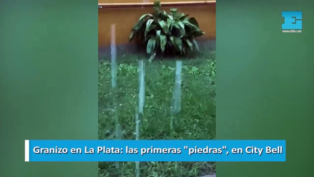 Granizo en La Plata: las primera piedras , en City Bell