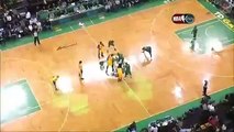 Celtics vs Lakers  Kevin Garnett  Rajon Rondo hilarious moves after the tipoff