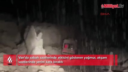 Van'da kar yağışı etkili oldu! Okullar tatil edildi, iki ayrı bölgeye çığ düştü