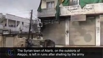 Siria la ciudad fantasma de Atarib en ruinas después de los bombardeos