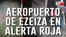 Aeropuerto de Ezeiza en alerta roja: ráfagas de 150 km/h