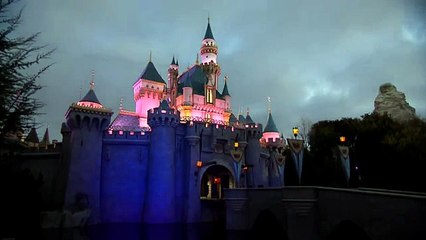 Sleeping Beauty Castle at Sunrise DisneyLand Park HD