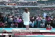 Abandonan Estadio Azul en pleno discurso de Josefina Vazquez Mota