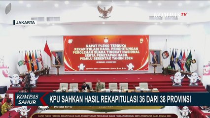 Download Video: Rekapitulasi Suara 36 dari 38 Provinsi Disahkan, Siapa Capres-Cawapres yang Unggul?