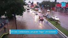 El Cno. Centenario, un gran "lago" en Gonnet