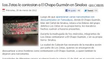 Zetas contestan a El Chapo Guzmán en Sinaloa