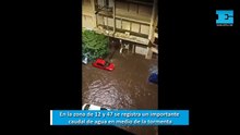 Así corre el agua por 12 y 47 tras el temporal