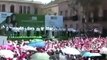 Manifestantes protestan con manta en contra de Peña Nieto en Zacatecas