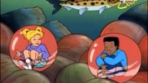 Niños del programa El autobus magico entre esperma de salmon