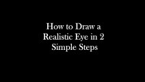 Cómo dibujar un ojo realista en 2 pasos