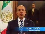 El Presidente Felipe Calderon con motivo de la Jornada Electoral 2012