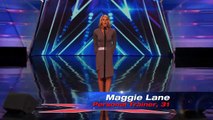 Americas Got Talent 2014  Maggie Lane Opera Singer Strips Down and Sings in a Bikini