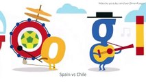 Google Doodle Spain vs Chile 02  World Cup 2014