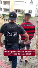 Polícia prende suspeitos de roubo de carga têxtil