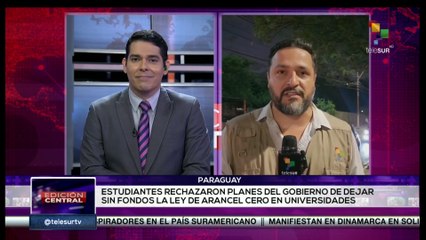 Movimientos estudiantiles protestan contra políticas de Santiago Peña
