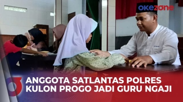 Kisah Inspiratif, Anggota Satlantas Polres Kulon Progo Jadi Guru Ngaji Usai Bertugas