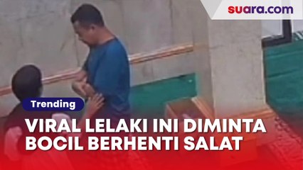 Viral! Sedang Khusyuk Lelaki Ini Diminta Bocil Berhenti Salat, Penyebabnya Tak Terduga