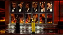 Emmy Awards 2012  Aaron Paul KISSES Giancarlo Esposito on the lips after winning