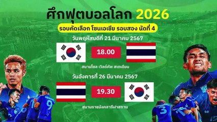 ช้างศึกฟูลทีม ซ้อมแท็กติกรับมือเกาหลีใต้   | Morning Nation | 20 มี.ค. 67 | PART 5