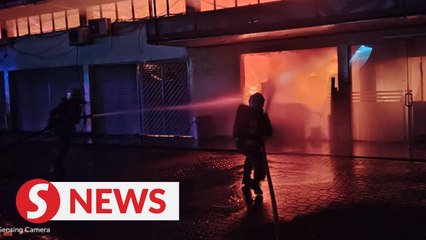 Fire razes factory in Ipoh