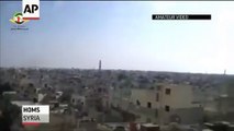 Terrible ataques en aviones de combate en Siria