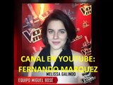La Voz México 2  Melissa Galindo  My Heart Will Go On  El Rescate Audio