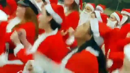 Santas Australianas bailando Gangnam Style