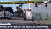 Macabro Hallazgo Encuentran decapitado afuera de una llantera en Sinaloa