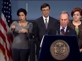 El alcalde Bloomberg y los preparativos para el huracan Sandy