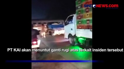 PT KAI Sumut Tuntut Ganti Rugi karena Truk Terobos Perlintasan di Sergai