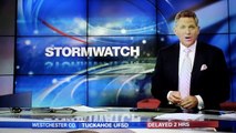 Hombre borracho durante reporte de la ABC Tormenta invernal
