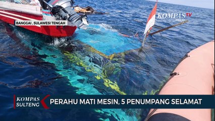 Perahu Mati Mesin, 5 Penumpang Selamat