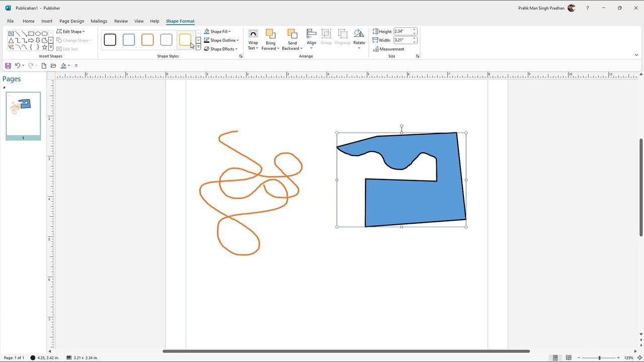 Microsoft Publisher Section 27 Custom Shapes