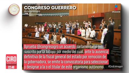 Congreso de Guerrero avaló remover de su cargo como fiscal a Sandra Luz Valdovinos