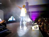 Chris Brown performing with Mizkid