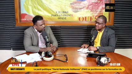 #HAITI|DEKANTE|Ing.Michel Joseph Junior,Pdt.du parti politique FNH