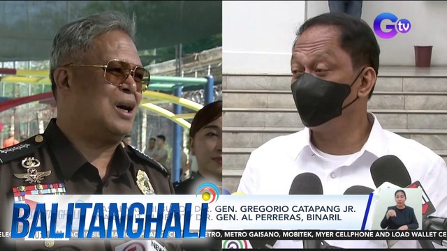 Sasakyan ni BuCor Dir. Gen. Gregorio Catapang, Jr. na gamit ni Deputy Dir. Gen. Al Perreras, binaril | BT