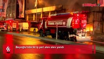 İstanbul'da hareketli gece! İki iş yeri peş peşe yandı