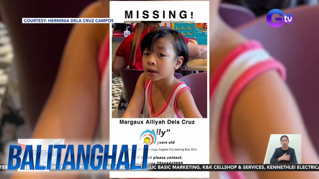 5-anyos na babaeng tatlong araw nang nawawala, nakunan sa CCTV na karga ng isang lalaki | BT