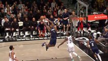 NBA Zion Williamson reaches way back to catch alley oop for monster dunk