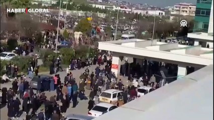 Kahramanmaraş'ta meydana gelen deprem vatandaşları sokağa döktü